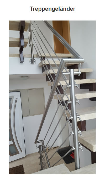 Treppengeländer für  Güglingen - Sophienhof, Eibensbach, Frauenzimmern und Sägmühle